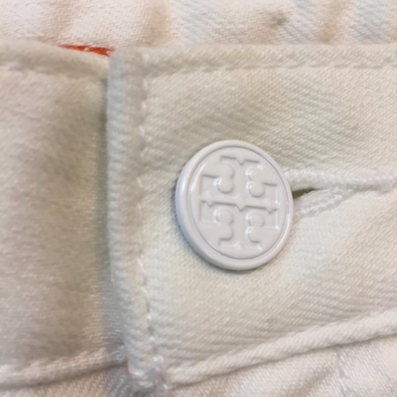 TORY BURCH White Denim Skinny Jeans - Picture 2 of 8